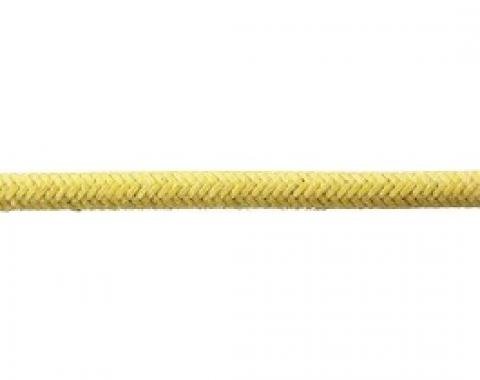 Bulk Wire, #16 Cloth Covered Primary Wire, Yellow, Sold By The Foot