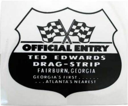 Decal, Ted Edwards Drag Strip