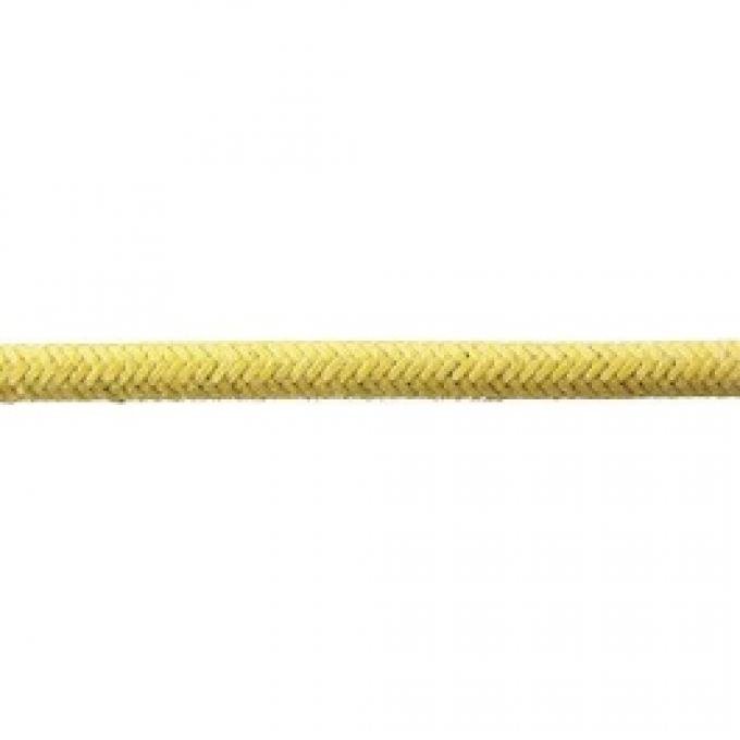 Bulk Wire, #16 Cloth Covered Primary Wire, Yellow, Sold By The Foot