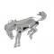 Dennis Carpenter Emblem - Bronco Horse - Universal - Peel & Stick Application - Chrome - 1966-96 Ford Bronco, 2021-22 Ford Bronco E2TZ-16228-C