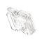 AMD Back-Up Lamp Lens, LH or RH, 67-72 Chevy GMC CK Suburban Panel X955-4267-1