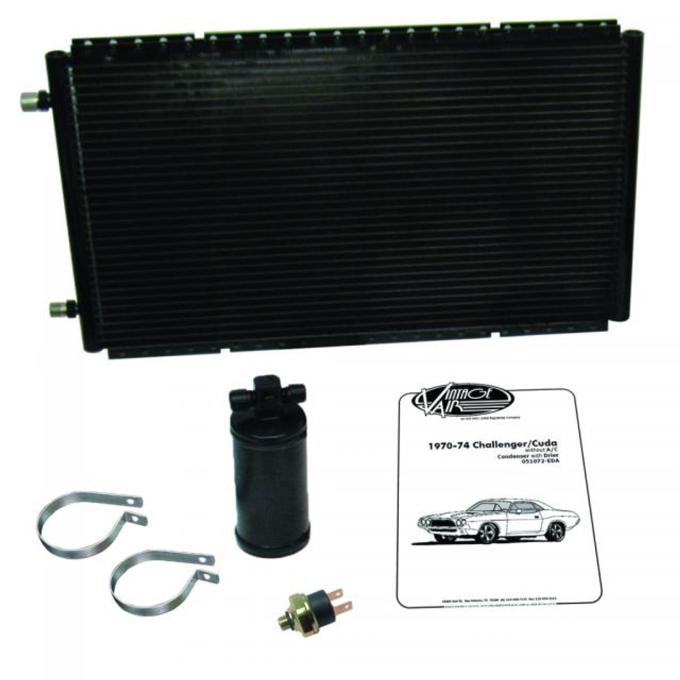 Vintage Air 1970-74 Barracuda/Cuda/Challenger without Factory Air Gen IV SureFit&trade; Condenser Kit with Drier 051072-EDA