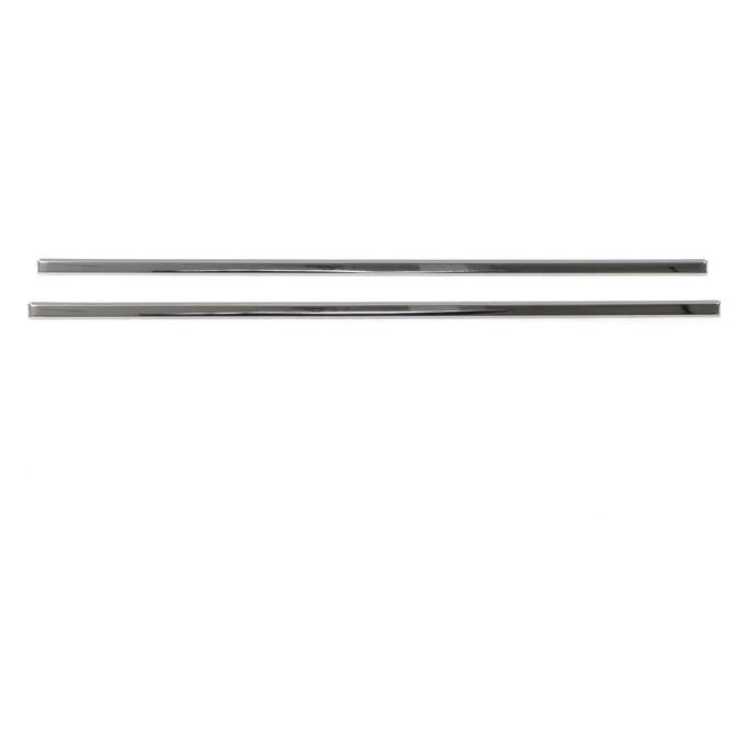 AMD Front Door Panel Carpet Trim, Polished, Pair, 77-91 Chevy GMC C/K Pickup Truck Blazer Jimmy Suburban 542-4077-C