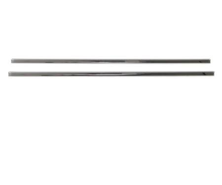 AMD Front Door Panel Carpet Trim, Polished, Pair, 77-91 Chevy GMC C/K Pickup Truck Blazer Jimmy Suburban 542-4077-C