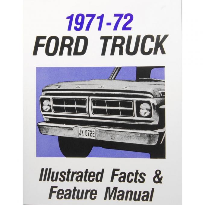 Dennis Carpenter Book - Facts Manual - Truck - 1971-72 Ford Truck     MP-212