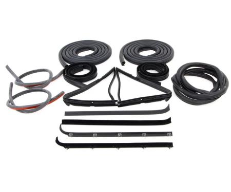 AMD Complete Weatherstrip Seal Kit (14pcs), 80-86 F-Series Pickup w/o Weatherstrip Trim Groove X599-4580-S