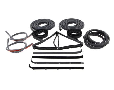 AMD Complete Weatherstrip Seal Kit (14pcs), 80-86 F-Series Pickup w/o Weatherstrip Trim Groove X599-4580-S