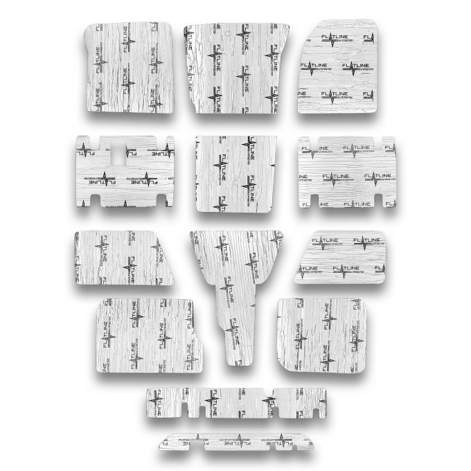 Flatline Barriers 2007-13 GM Crew Cab Truck Floor Insulation and Sound Dampening Kit TABT4052