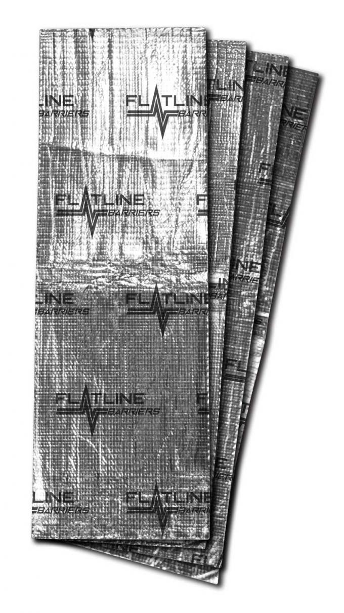 Flatline Barriers Thermal Acoustic Insulation, Four 12" x 36" sheets, Covers 12 sq. feet FB12