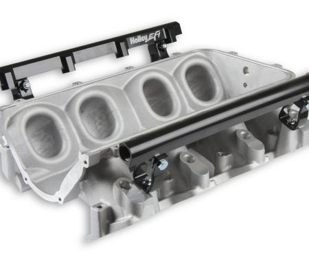 Holley EFI Holley Ultra Lo-Ram Manifold Base and Fuel Rails Single Fuel Injector GM LS3/L92 300-672