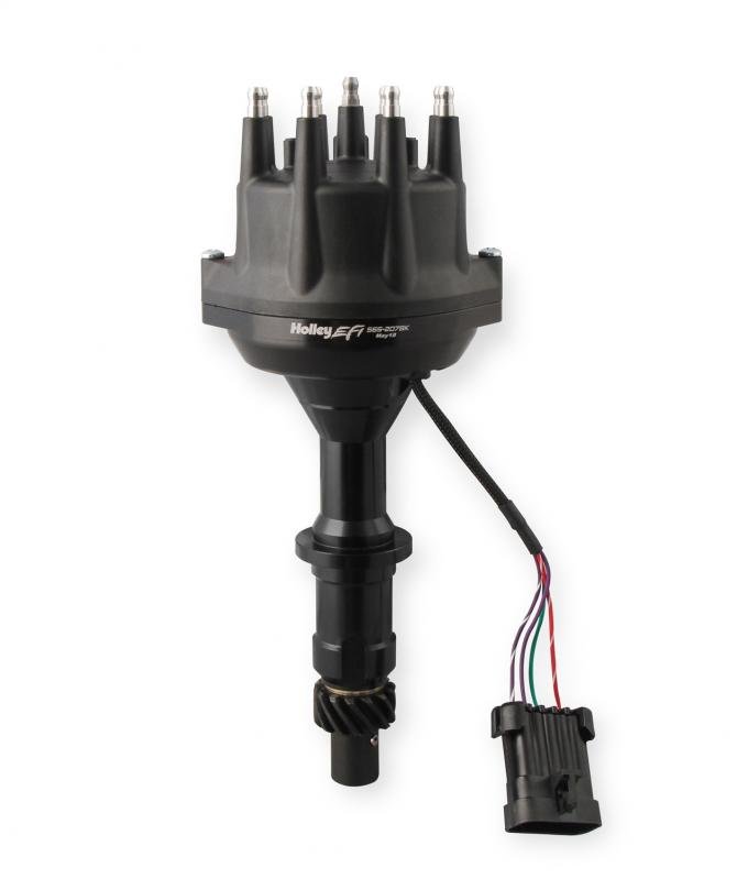 Holley EFI Dual Sync Pontiac Distributor, Black 565-207BK