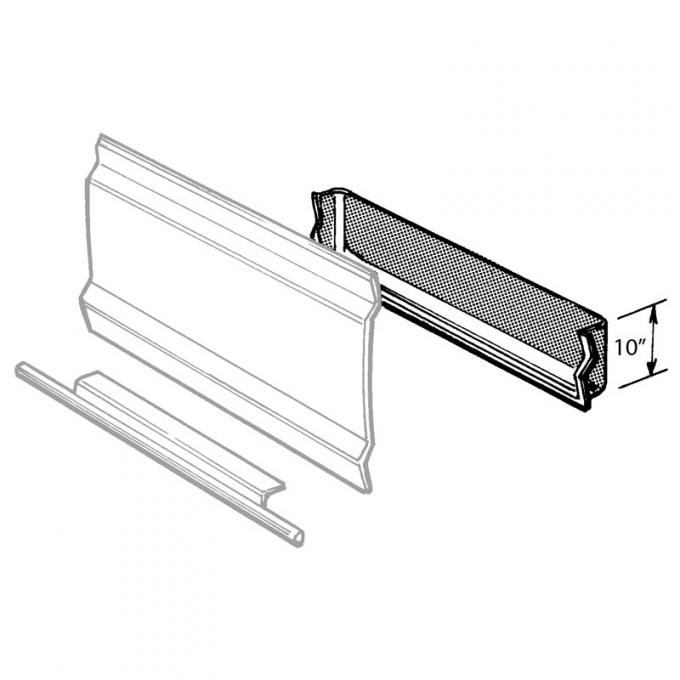 Dennis Carpenter Door Bottom Repair Panel - 1973-79 Ford Truck, 1978-79 Ford Bronco    D3TZ-8120378-L