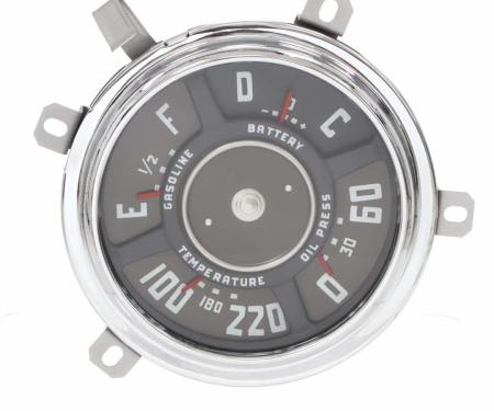 AMD Gauge Cluster Assembly, 12-Volt, V8, 47-48 Chevy Truck X474-4047-AS