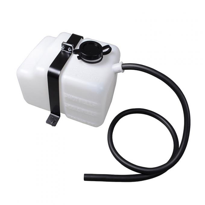 Dennis Carpenter Radiator Overflow Tank - Painted Bracket  - 1966-77 Ford Bronco D3TZ-8A080-A