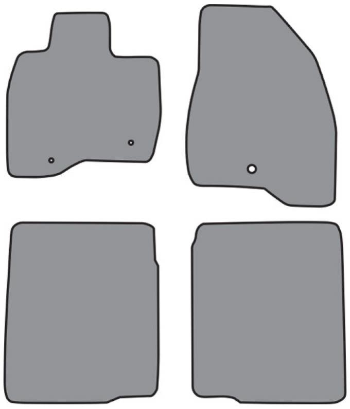ACC 2017-2019 Ford Explorer Floor Mat 4pc (P628A P628R) Cutpile