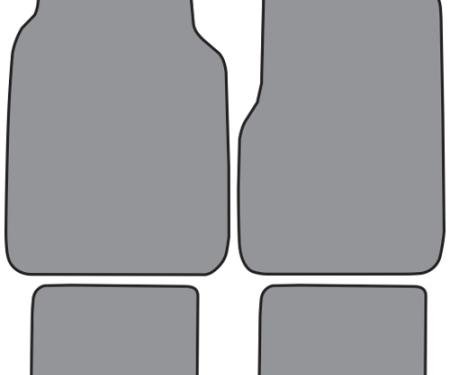 ACC 1978-1987 Ford Bronco Floor Mat 4pc (FM82F FM18R) Cutpile