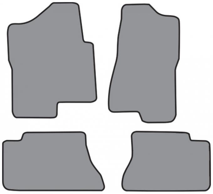 ACC 1999-2006 Chevrolet Silverado 1500 Crew Cab Floor Mat 4pc (FM149F FM308R) Cutpile