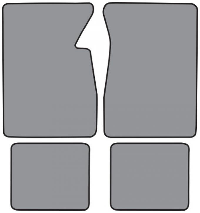 ACC 1969-1970 Chevrolet Blazer Floor Mat 4pc (FM32F FM2R) Loop