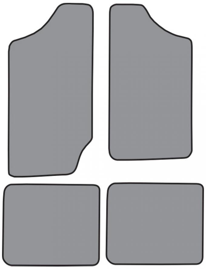 ACC 1983-1994 Chevrolet S10 Blazer Floor Mat 4pc (FM16F FM18R) Cutpile