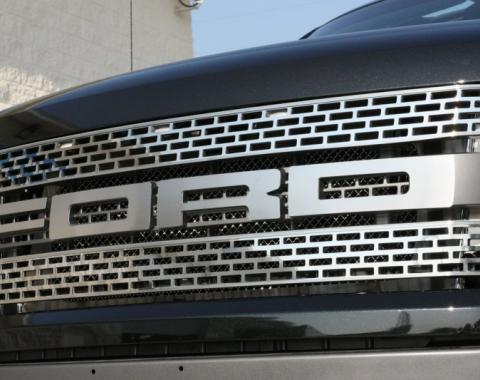 American Car Craft 2010-2014 Ford F-150 Ford Front Grille Letters Satin 772019