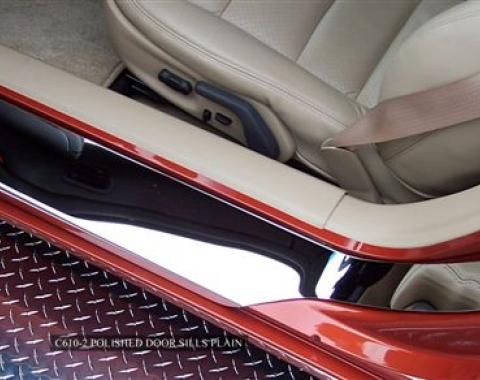 American Car Craft Doorsills Polished Outer Plain No Ribs 041010