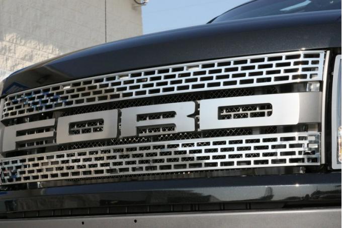 American Car Craft 2010-2014 Ford F-150 Ford Front Grille Letters Satin 772019