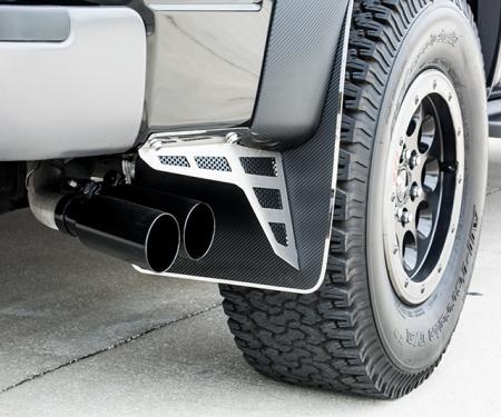 American Car Craft 2010-2014 Ford F-150 Mud Guards Stainless/ABS/Carbon Fiber Rears 2pc 772029