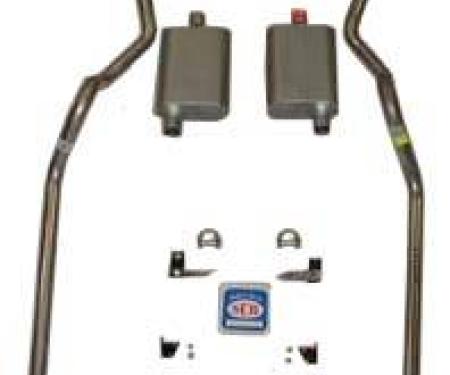 Shafers Classic Reproductions 1955-1957 Chevrolet Full Size 2" Dual Turbo Exhaust System w/ 2" Standard Type Hedman Headers 63062