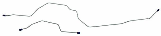 Shafers Classic Reproductions 1987-1989 Ford Bronco & 1987-1996 Ford F150 Rear End Housing Brake Line, Stainless Steel HBL615S