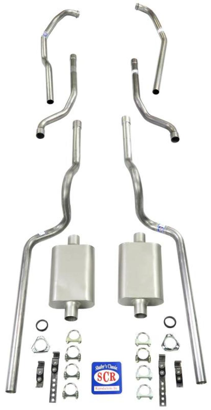 Shafers Classic Reproductions 1963-1966 Chevrolet C10 Truck Exhaust System, Short bed, Small Block V8 63403