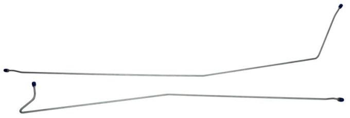 Shafers Classic Reproductions 1960-1962 Chevrolet/GMC Truck Brake Lines (Front To Rear), Short Bed, Stainless Steel LBL434S