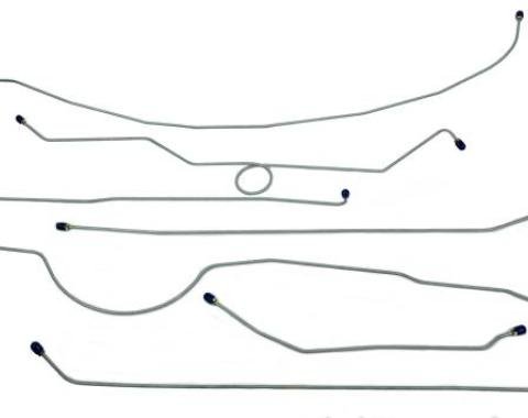 Shafers Classic Reproductions 1957-1960 Ford F100 2 WD Complete Brake Line Set, Stainless Steel FBLK03S