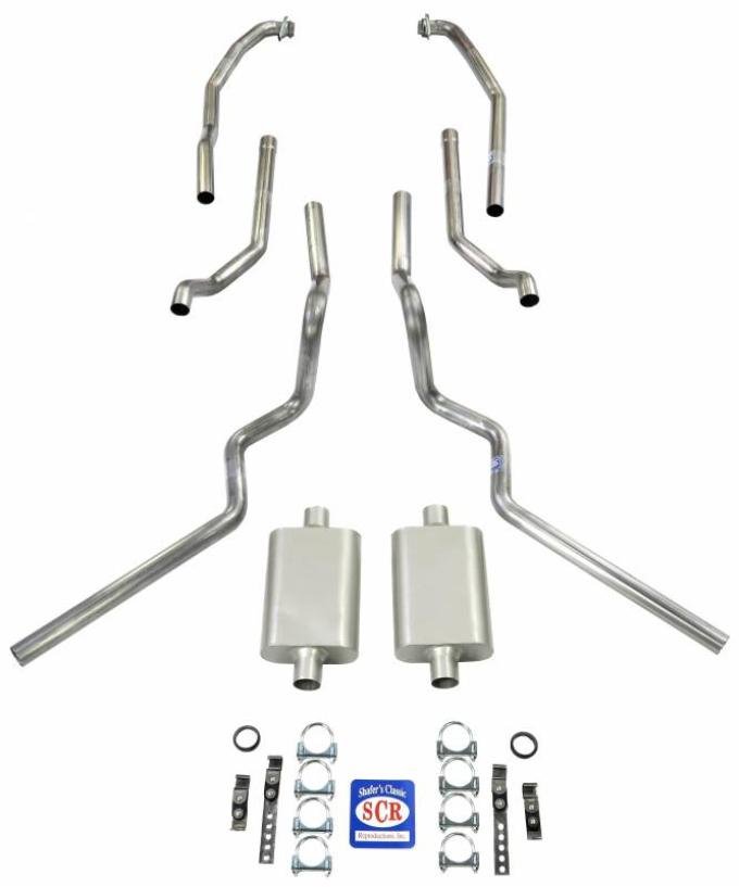 Shafers Classic Reproductions 1963-1966 Chevrolet C10 Truck Exhaust System. Short bed, Small block V8 63405