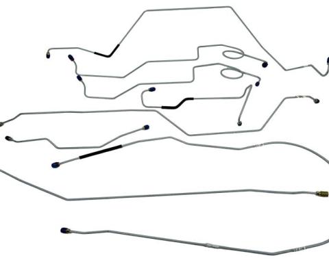 Shafers Classic Reproductions 1967-1970 Ford F100 2 WD Complete Brake Line Set, Stainless Steel FBLK02S