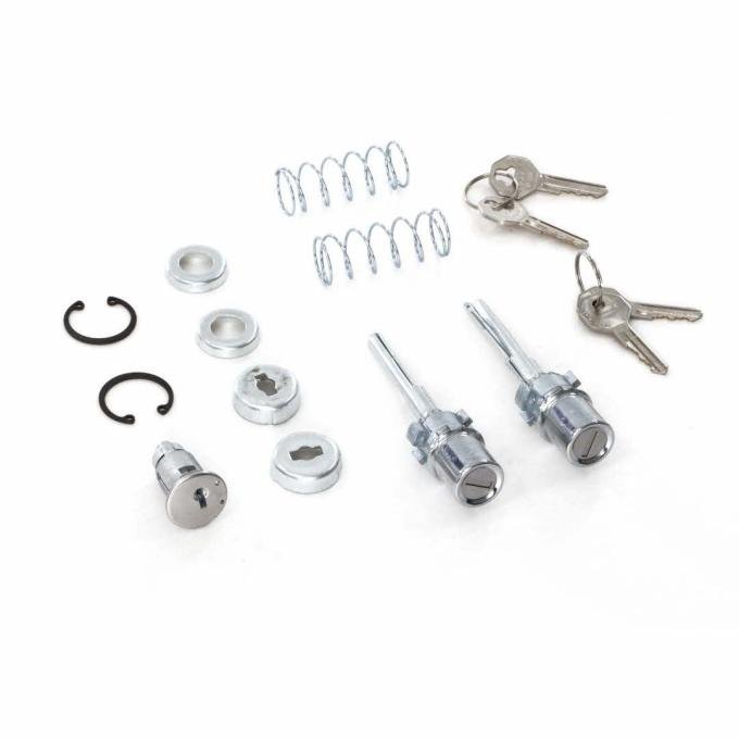 AMD Ignition-Door Lock Cylinder Set, 60-66 Chevy GMC CK Truck X462-4060-3S