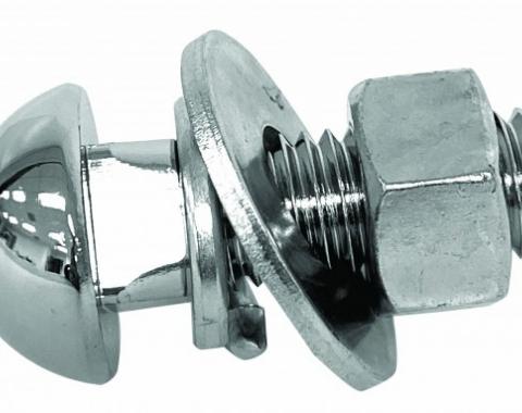 Chevy Or GMC Bumper Mounting Bolt, Chrome, 1947-1972