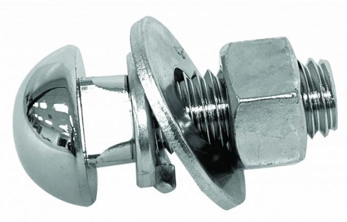 Chevy Or GMC Bumper Mounting Bolt, Chrome, 1947-1972