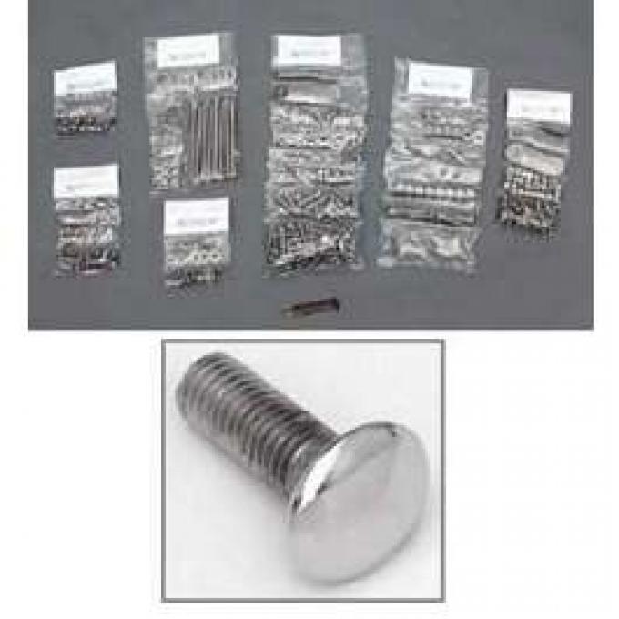 Chevy Truck Button Head Bolt Kit, Step Side Short Bed, Stainless Steel, 1967-1972