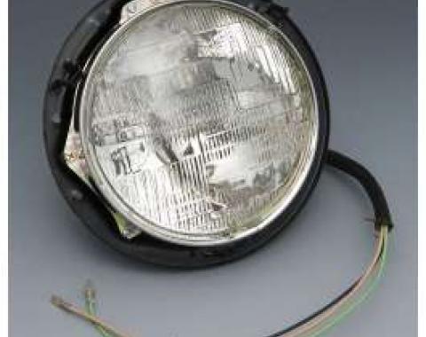 Chevy Truck Headlight Assembly, With Bucket & Bulb, 1955-1957
