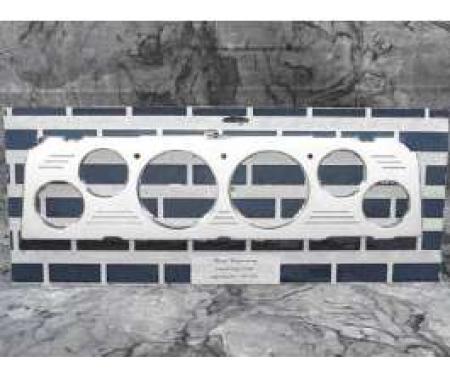 Chevy Truck Dash Insert, Polished Billet Aluminum, Auto Meter, 1964-1966
