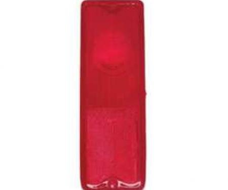 Chevy Truck Taillight Lens, Red, Fleet Side, 1967-1972