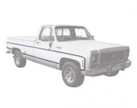 Chevy Or GMC Truck Molding, Fleetside, Lower, Left, Rear, 6.5 Foot Bed, 1973-1980