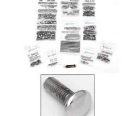 Chevy Truck Button Head Bolt Kit, Stainless Steel, Long Bed, Step Side, 1955-1959