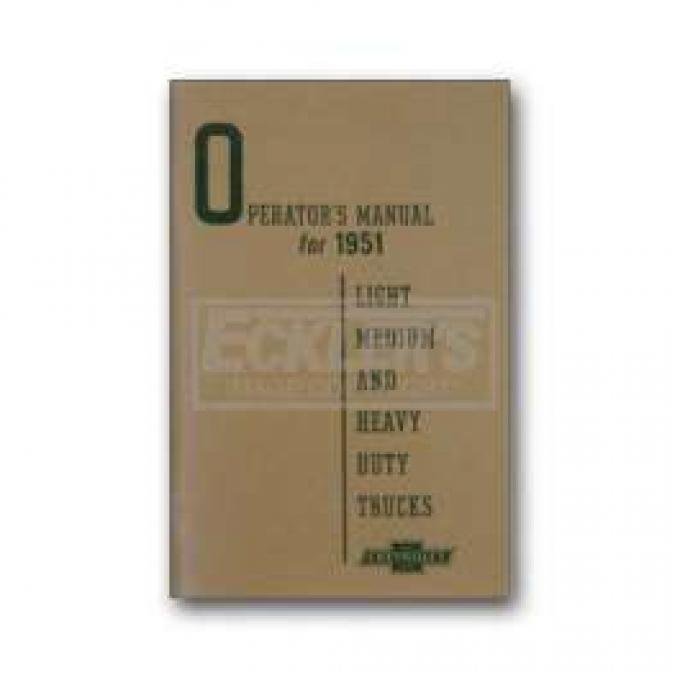 Chevy Truck Owner's Manual, 1951