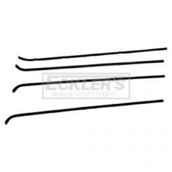 Chevy Truck Door Window Felt Set, Without Vent Window, 1964-1966