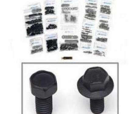 Chevy Truck Cab & Front End Sheet Metal Bolt Kit With Black Oxide Coating, Stainless Steel Hex Head, 1960-1966