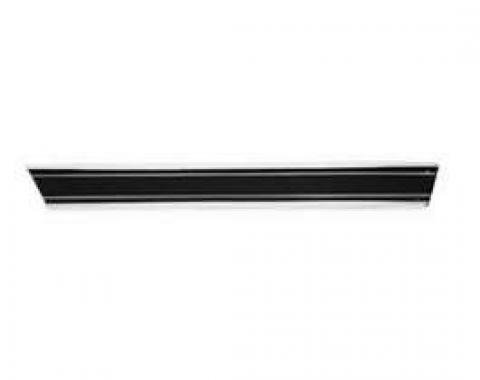 Chevy Truck Lower Long Bed Molding, With Black Insert, Left Rear, Custom Sport Fleet Side, 1969-1972