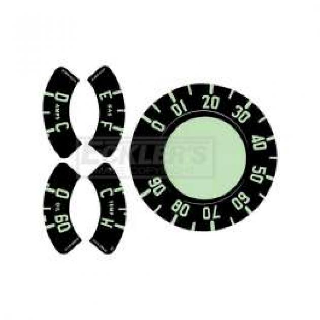 Chevy Truck Dash Gauge Decal Set, 19541955 Classic Truck