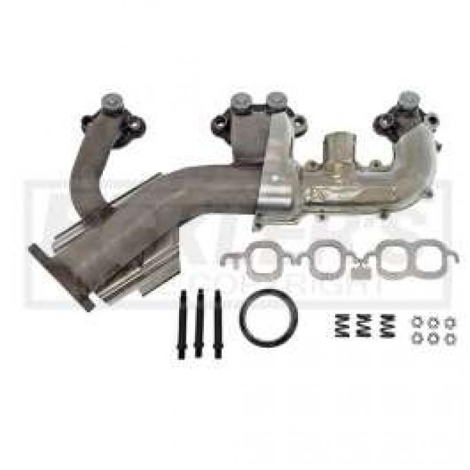 Chevy & GMC Truck Manifold. Exhaust, Right, 5.7L (350ci), Stainless Steel, 1985-1988