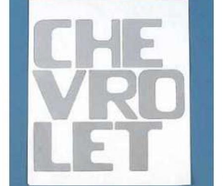 Chevy Truck Tailgate Letters, Chrome, Step Side, 1954-1966